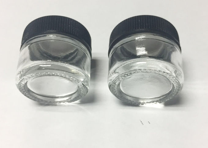 barattoli di vetro di 5ml 6ml 9ml, barattolo di vetro della limanda del contenitore del concentrato dei coperchi di plastica