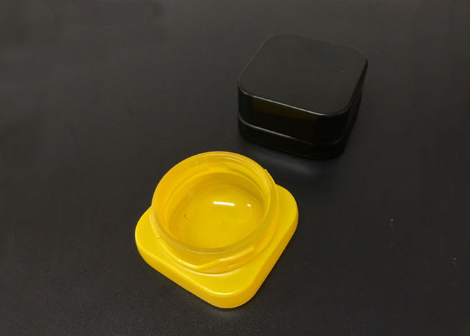 Barattolo di vetro del cubo del bambino del concentrato del quadrato di vetro resistente del contenitore 5ml (500pcs)